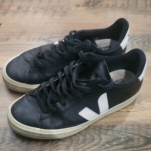 Veja Campo Leather Sneakers Black White Leather Ecocore Luxury Capsule Sporty 41
